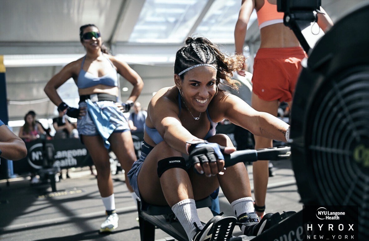 Sandy competing at HYROX New York