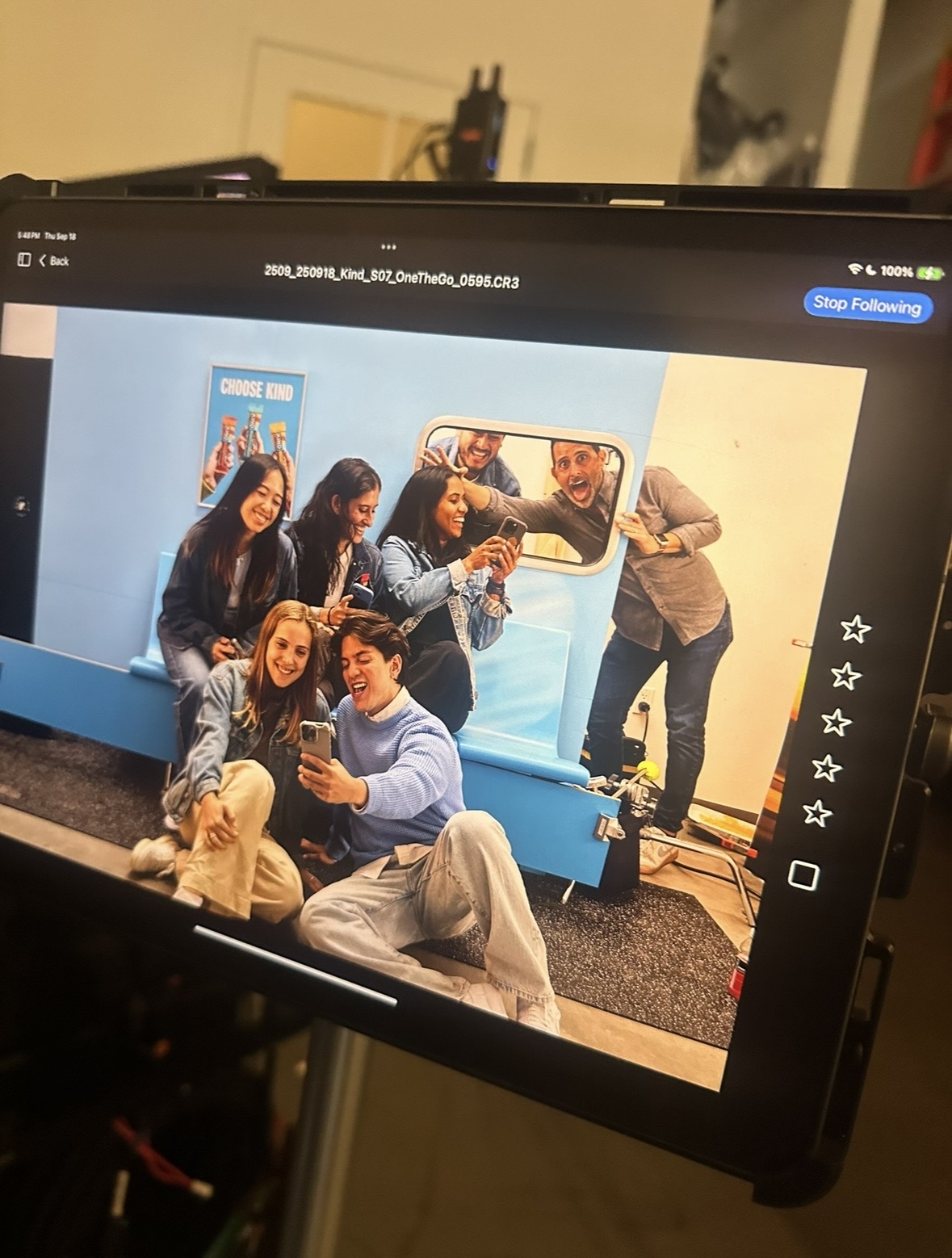 Creative team event moment