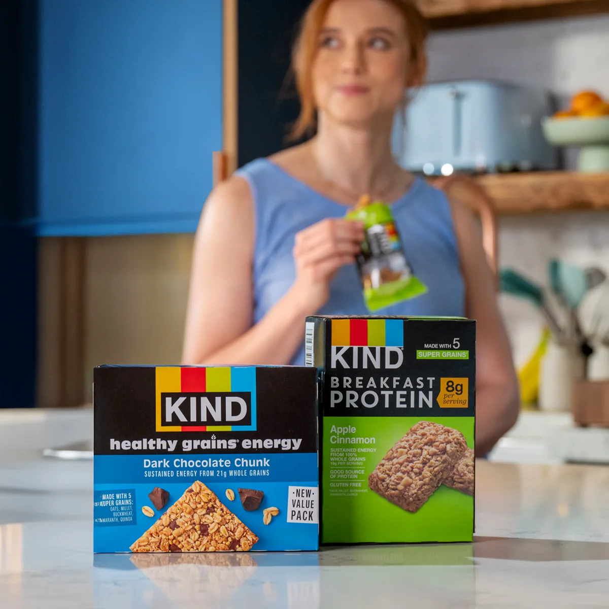 KIND new visual identity product-focused lifestyle creative