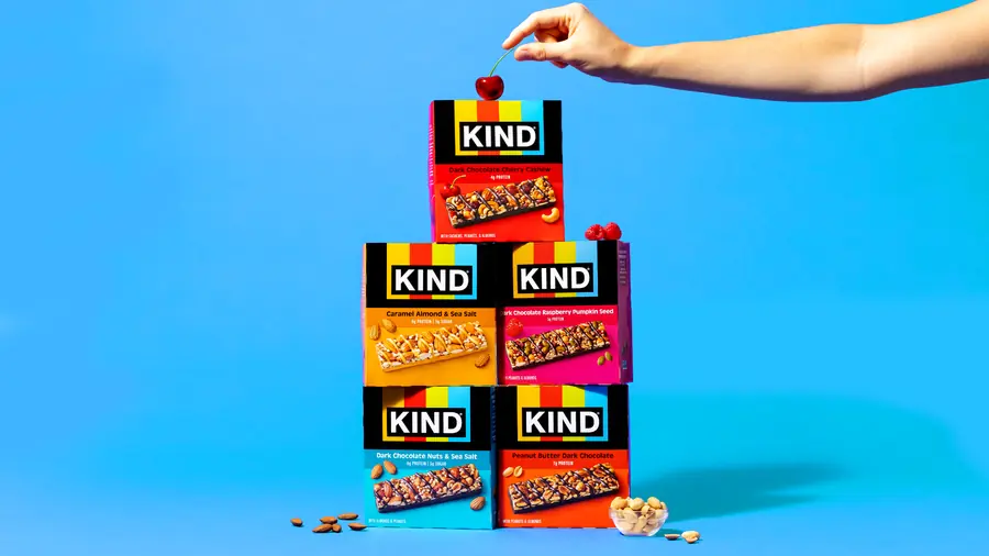 KIND visual identity — product composition