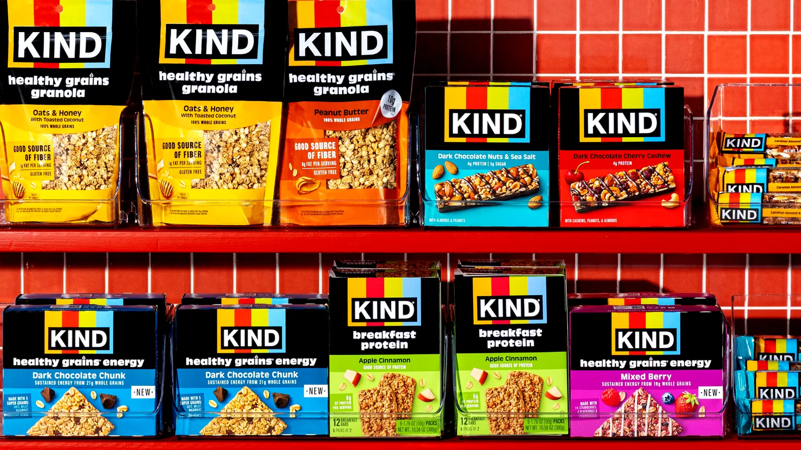 NOW · new identity translated into retail / pantry context